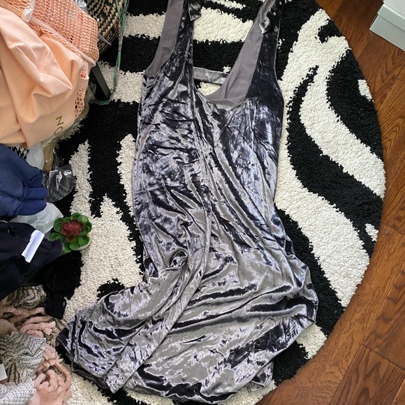 Maeve Velvet Wide Leg Overalls Jumpsuit Medium - Picture 3 of 12